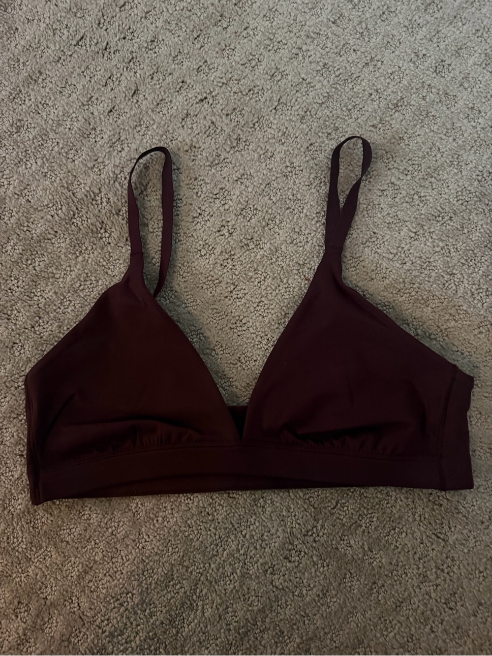 Athleta Vitaform Plunge Bralette in Deep Burgundy- NWT